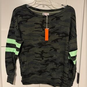 Sundry for evereve camo sweatshirt